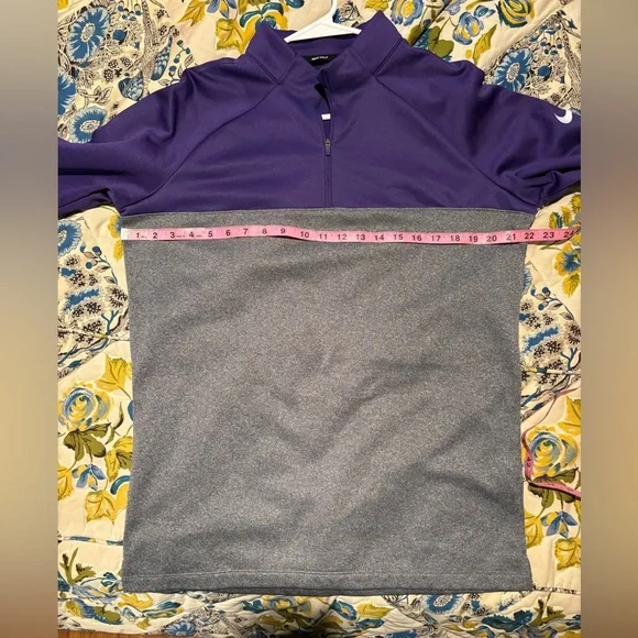 Men’s Nike Two-Tone Purple and Gray Pullover, Size Medium - Picture 5 of 8
